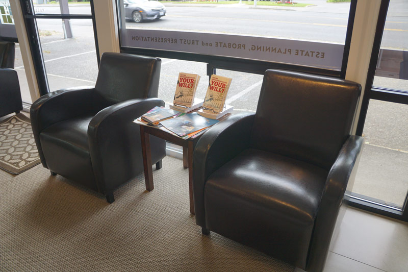 Chairs in Office Waiting Area