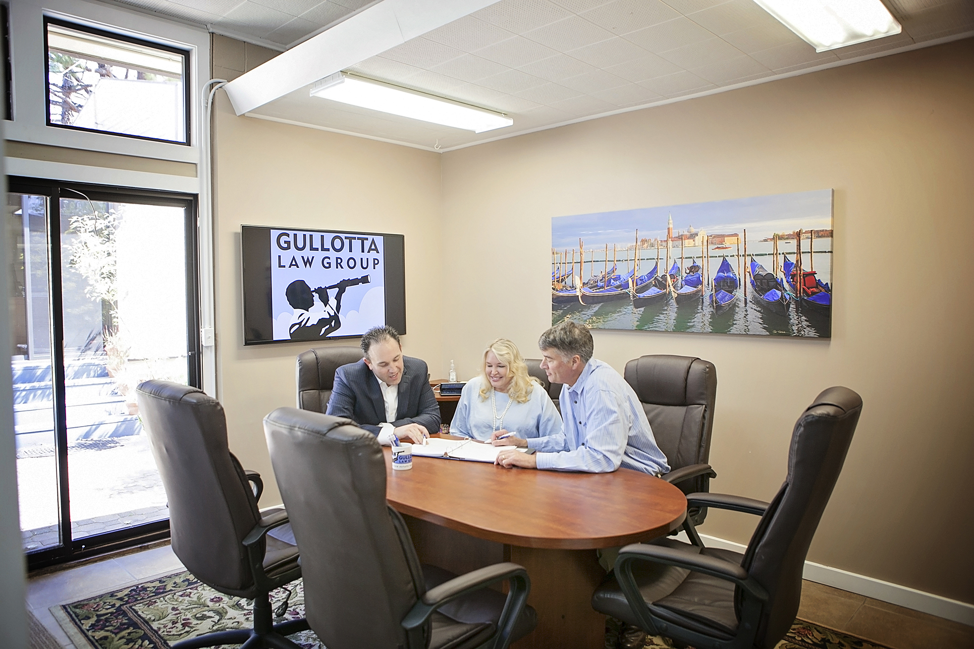 Meeting in the Gullotta Law Group Conference Room